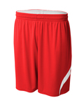 a4 n5364 adult performance doubl/double reversible basketball short Front Thumbnail