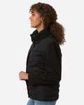 Weatherproof W26719 Women's Mixed Media Chevron Jacket Side Thumbnail