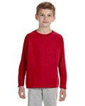Gildan G424B Youth Performance ® Long Sleeve T-Shirt Front Thumbnail