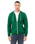 Bella + Canvas 3739 Unisex Sponge Fleece Full-Zip Hooded Sweatshirt Front Thumbnail