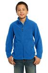 port authority y217 youth value fleece jacket Front Thumbnail