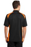 CornerStone CS416 Select Snag-Proof Two Way Colorblock Pocket Polo Back Thumbnail