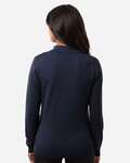 Devon & Jones DG446W Women's New Classic Quarter-Zip Sweater Back Thumbnail
