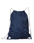 liberty bags 8887 white drawstring backpack Front Thumbnail
