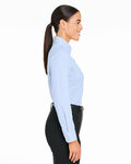 devon & jones dg537w crownlux performance® ladies' microstripe shirt Side Thumbnail