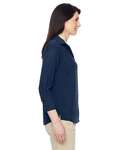 Harriton M610W Women's Paradise Three-Quarter Pullover Sleeve Performance Shirt Side Thumbnail