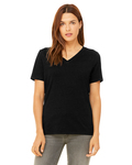 Bella + Canvas 6405CVC Ladies' Relaxed Heather CVC Jersey V-Neck T-Shirt Side Thumbnail
