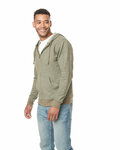 Next Level 9600 Adult Denim Fleece Full-Zip Hoody Side Thumbnail