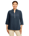 Devon & Jones DP611W Ladies' Perfect Fit™  3/4-Sleeve Crepe Tunic Back Thumbnail
