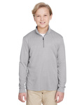Team 365 TT31HY Youth Zone Sonic Heather Performance Quarter-Zip Front Thumbnail