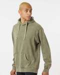 dyenomite 854mw premium fleece mineral wash hooded sweatshirt Side Thumbnail