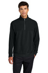 mercer+mettle mm3040 linear texture 1/4-zip Front Thumbnail