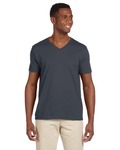 Gildan G64V Adult Softstyle® V-Neck T-Shirt Front Thumbnail
