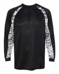 Badger Sport 4155 Digital Hook L/S Tee Front Thumbnail