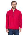ultraclub 8480 adult iceberg fleece quarter-zip pullover Side Thumbnail