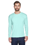 UltraClub 8422 Adult Cool & Dry Sport Long-Sleeve Performance Interlock T-Shirt Back Thumbnail