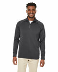 CORE365 CE801 Unisex Fusion ChromaSoft™ Fleece Quarter-Zip Front Thumbnail