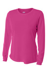 A4 NW3002 Ladies' Long Sleeve Cooling Performance Crew Shirt Front Thumbnail