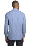 port authority w380 slub chambray shirt Back Thumbnail