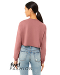 Bella + Canvas 6501B FWD Fashion Ladies' Cropped Long-Sleeve T-Shirt Back Thumbnail