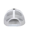 outdoor cap oc771 structured trucker with solid mesh back hat Back Thumbnail