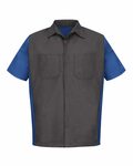 Red Kap SY20 Short Sleeve Ripstop Crew Shirt Front Thumbnail