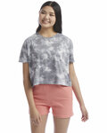 alternative 5114cb ladies' go-to printed headliner cropped t-shirt Front Thumbnail