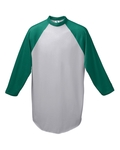 augusta sportswear 4421 youth baseball 3/4 sleeve tee 2.0 Front Thumbnail