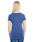 threadfast apparel 208b ladies' vintage dye short-sleeve v-neck t-shirt Back Thumbnail
