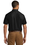 port authority w101 short sleeve carefree poplin shirt Back Thumbnail