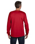 Hanes 5596 Men's 6.1 oz. Authentic-T ® Long-Sleeve Pocket T-Shirt Back Thumbnail