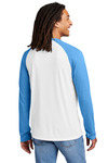 allmade al6009 unisex tri-blend long sleeve colorblock raglan Back Thumbnail