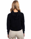 next level 9384 ladies' cropped pullover hooded sweatshirt Back Thumbnail