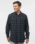 burnside b8210 men's plaid flannel shirt Front Thumbnail