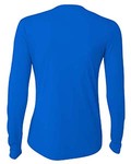 a4 nw3002 ladies' long sleeve cooling performance crew shirt Back Thumbnail