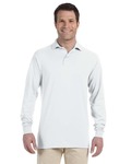 Jerzees 437ML Adult 5.6 oz. SpotShield™ Long-Sleeve Jersey Polo Front Thumbnail