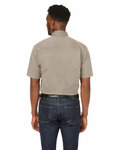 Dri Duck 4451DD Men's Craftsman Ripstop Short-Sleeve Woven Shirt Back Thumbnail