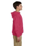 jerzees 996y youth 8 oz. nublend® fleece pullover hooded sweatshirt Side Thumbnail