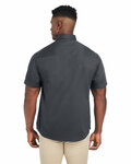 harriton m585 men's advantage il short-sleeve work shirt Back Thumbnail