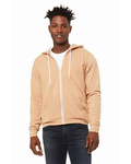 bella + canvas 3739 unisex sponge fleece full-zip hooded sweatshirt Side Thumbnail