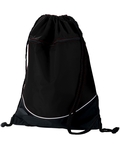 Augusta Sportswear 1920 Tri-Color Drawstring Backpack Front Thumbnail