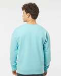 tultex t340 fleece crewneck sweatshirt Back Thumbnail
