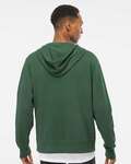 Independent Trading Co. AFX90UNZ Unisex Lightweight Full-Zip Hooded Sweatshirt Back Thumbnail