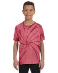 Tie-Dye CD101Y Youth 5.4 oz. 100% Cotton Spider T-Shirt Front Thumbnail