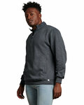 russell athletic 1z4hbm dri power® quarter-zip cadet collar sweatshirt Side Thumbnail