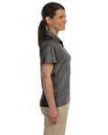 Harriton M374W Women's Polytech Mesh Insert Polo Side Thumbnail