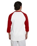Champion T1397 Adult Raglan T-Shirt Back Thumbnail