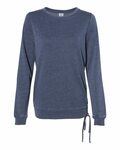 boxercraft v03 women’s enzyme-washed rally lace-up sweatshirt Front Thumbnail