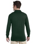 Jerzees 437ML Adult 5.6 oz. SpotShield™ Long-Sleeve Jersey Polo Back Thumbnail