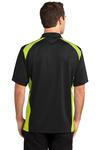 CornerStone CS416 Select Snag-Proof Two Way Colorblock Pocket Polo Back Thumbnail